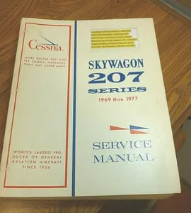 CESSNA SERVICE MANUAL MODEL 207 SKYWAGON 1969 - 1977 Diagrams, Maintenance+